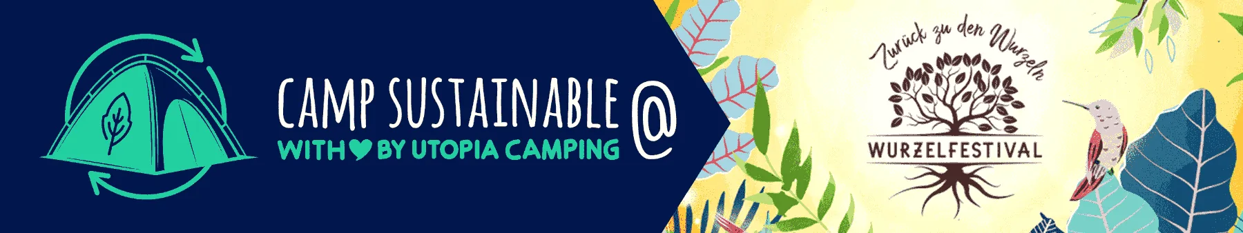 Sustainable solutions for festival-goers - Utopia Camping - With our sustainable solutions at festivals, we tackle piles of garbage full of camping gear by reusing camping stuff left behind. rent a tent, festival, camping equipment for rent 