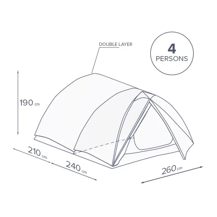 Utopia Camping tent for 4 persons
